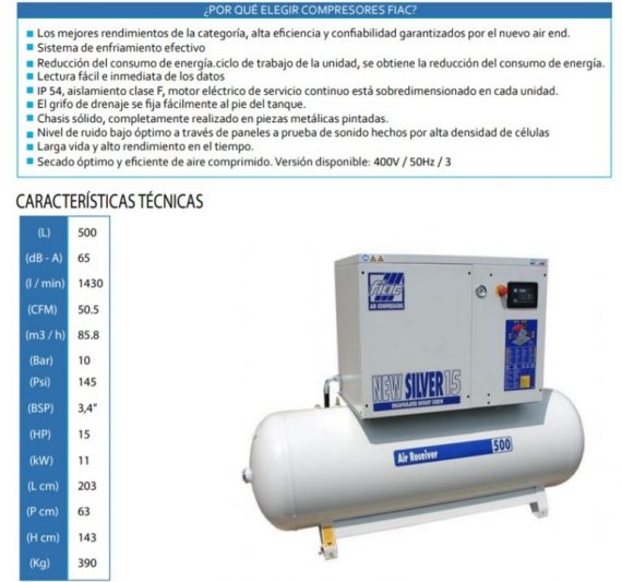 FIAC New Silver D 15/500 3