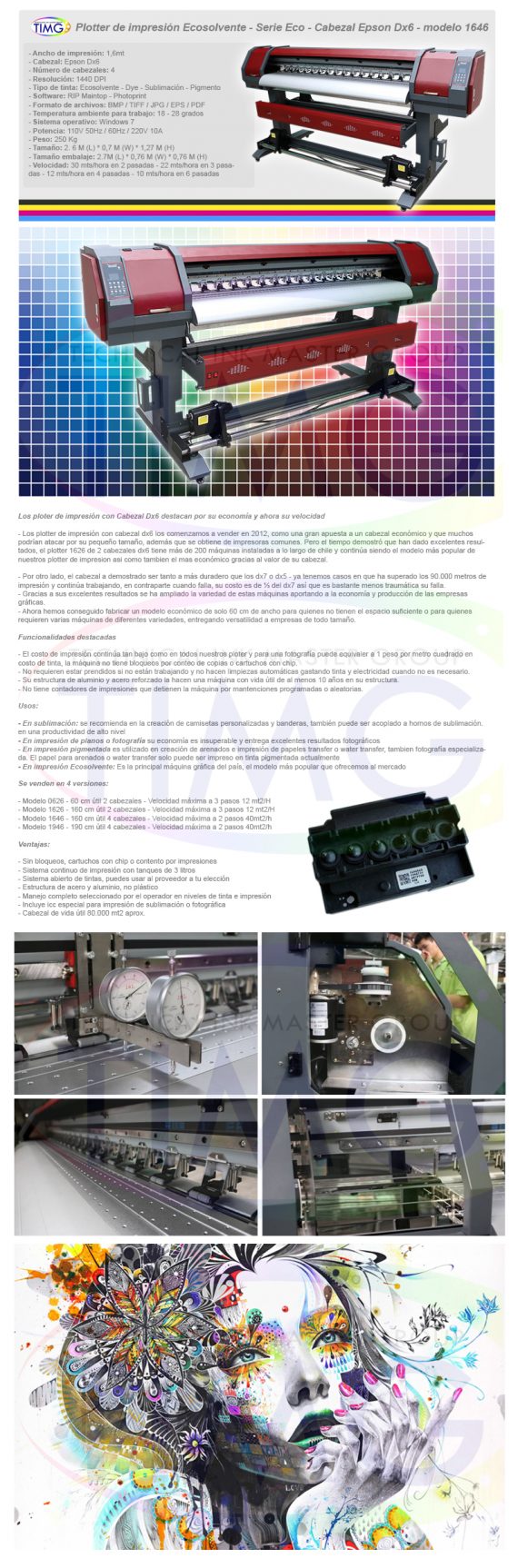 EPSON Eco solventado 1646