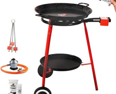  MR GRILL -Quemador de 40 cm - 2 fuegos con capacidad para una paella de 30 a 65 de material cerámico importado resistente a altas temperaturas
-Resistente a altas temperaturas