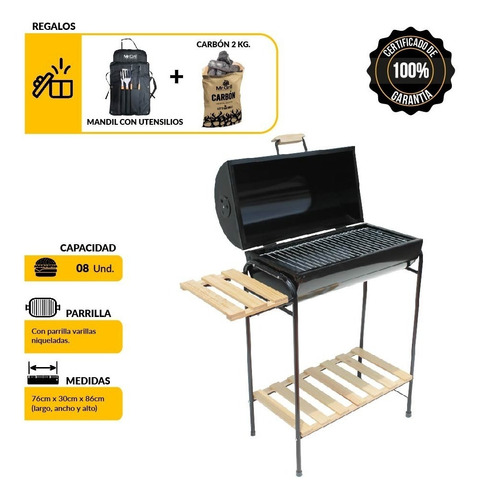 MR GRILL -Medidas: 55 de Largo x 30 de Fondo x 86 Alto – IMPORTACION DE  EEUU A PERU
